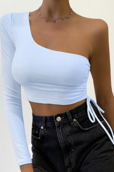 Cold Shoulder Crop Top