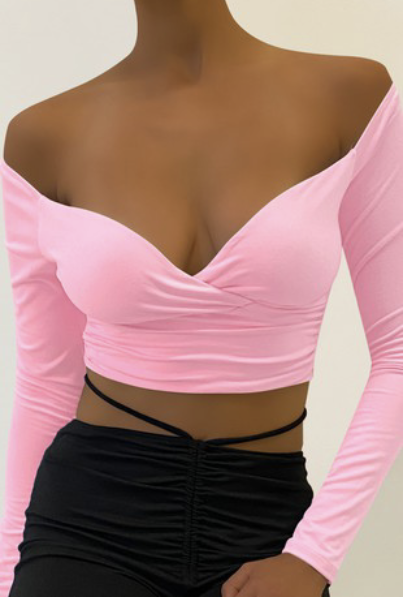 Kimmie Crop Top (Pink)